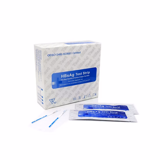 Kit de test de maladies infectieuses (HBSAG VIH VHC, HBCAB HBEAG HBEAB HBCAB) Kit de test de diagnostic rapide Hbsag/cassette de test d'antigène de surface de l'hépatite B Hbsag