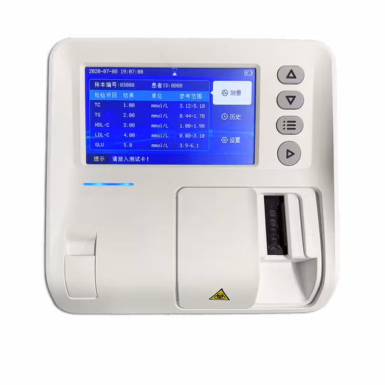 Analyseur de chimie automatique portable Analyseur de test de sang sec Poct médical clinique semi-automatique